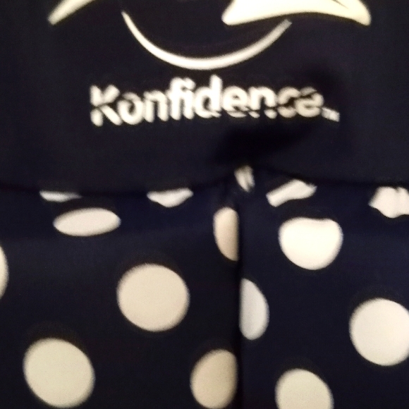 Toddler Girls Konfidence Dark Blue and White One Piece Life Jacket - Picture 3 of 7